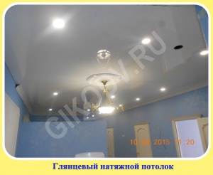 Глянцевые (лаковые) натяжные потолки